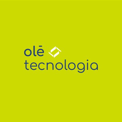 Sobre fundo verde lima — Tecnologia · horizontal